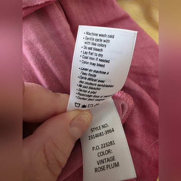 NWT PAIGE Georgina Vintage Rose Plum Tank Top - Size Small - Picture 11 of 11